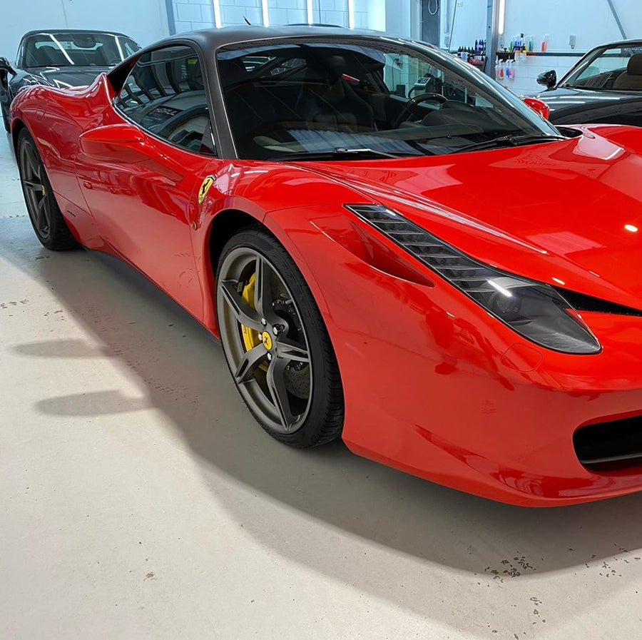 Car finished in Brila glass coating