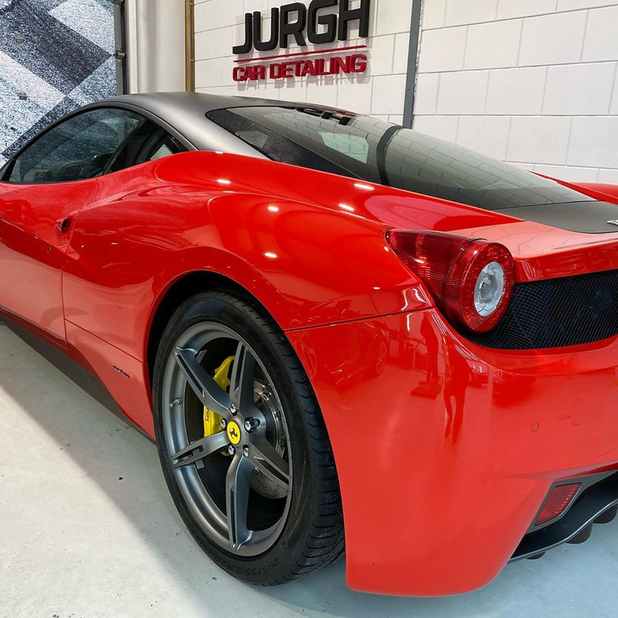 Car finished in Brila glass coating