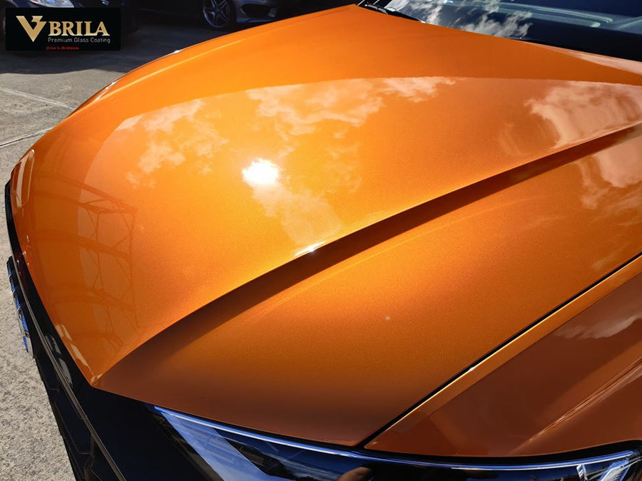 Car finished in Brila glass coating